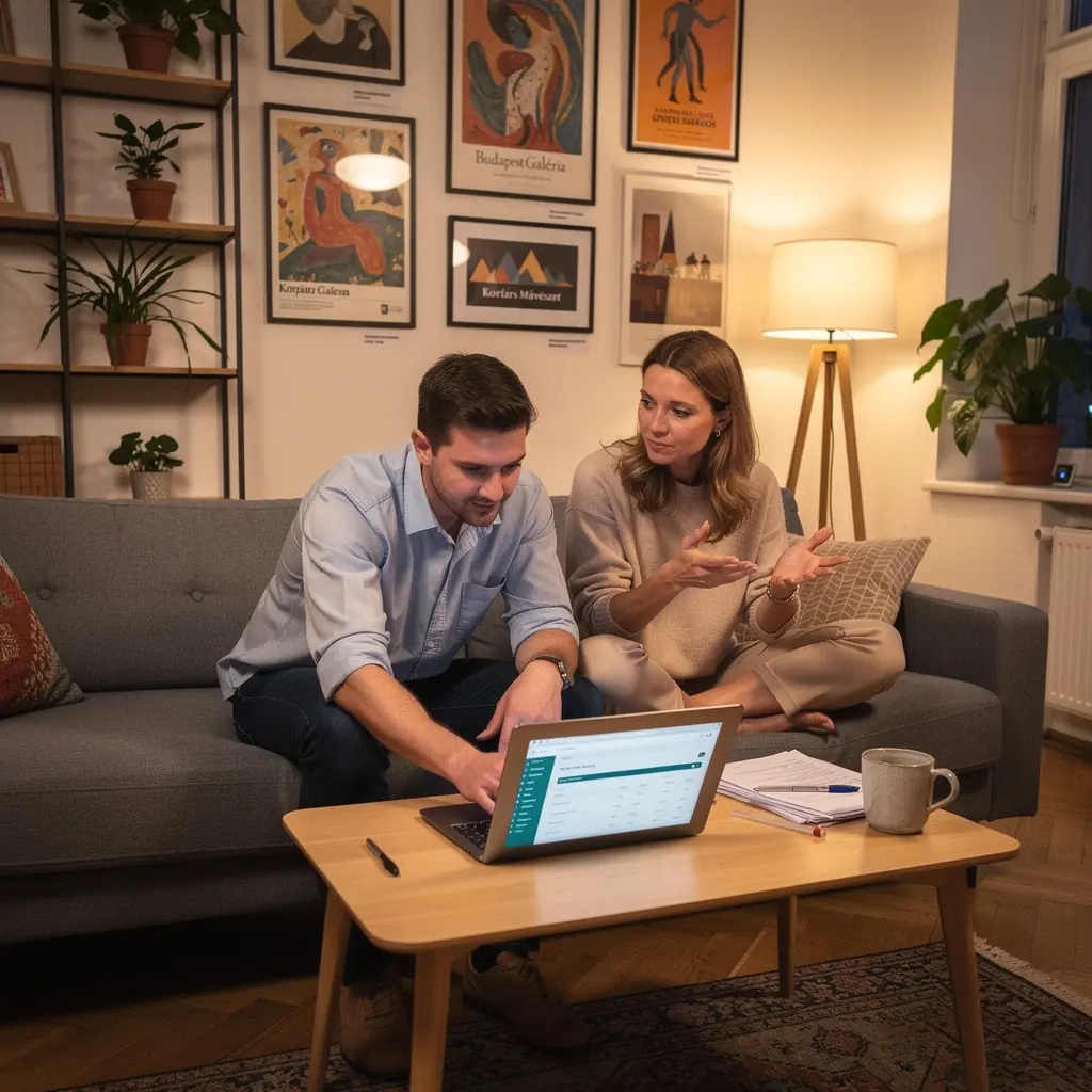 Személyes pénzügyi könyvek gyűjteménye egy otthoni könyvespolcon.